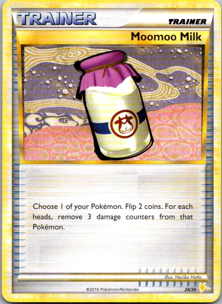 Moomoo Milk (#26) Common HGSS Trainer Kit: Gyarados & Raichu 26/30 HP