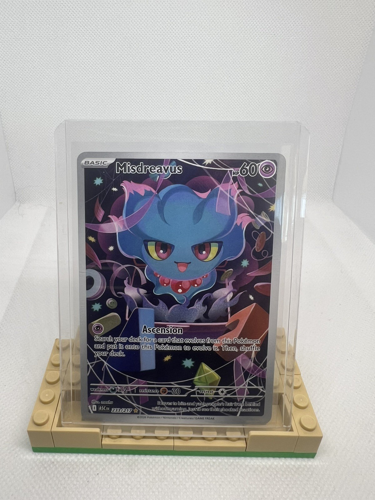 Pokémon Misdreavus 233/217 Mega Evolution Ascended Heroes Illustration Rare