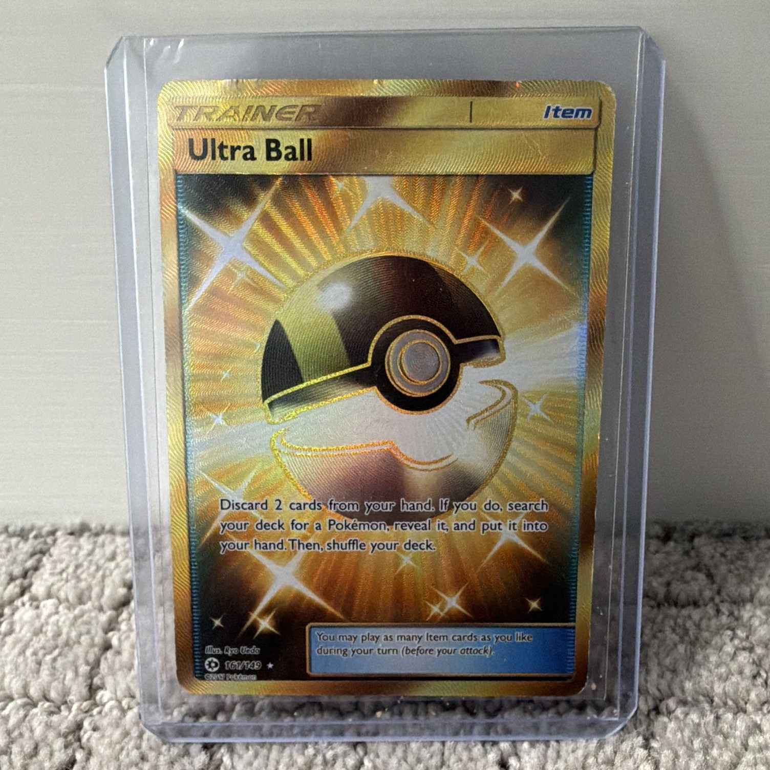 The Pokémon Company Ultra Ball 161/149 SM Base Set Trainer Secret Rare Holo Eng
