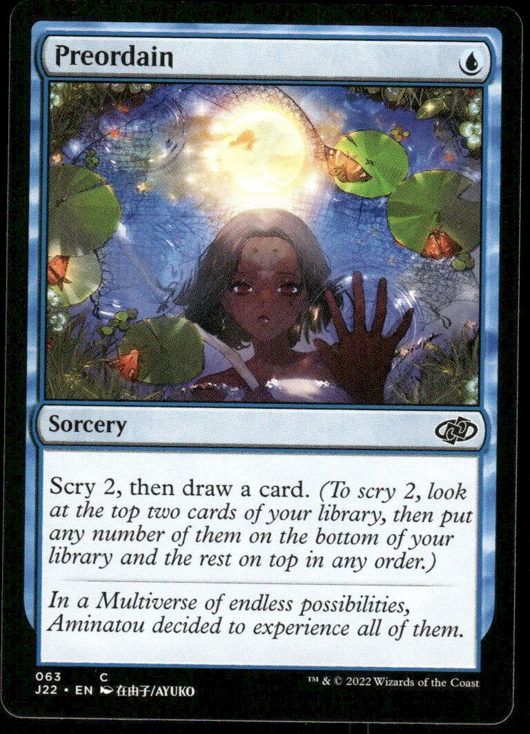 1x Preordain – ANIME ART – Jumpstart 2022 NM-Mint – MTG