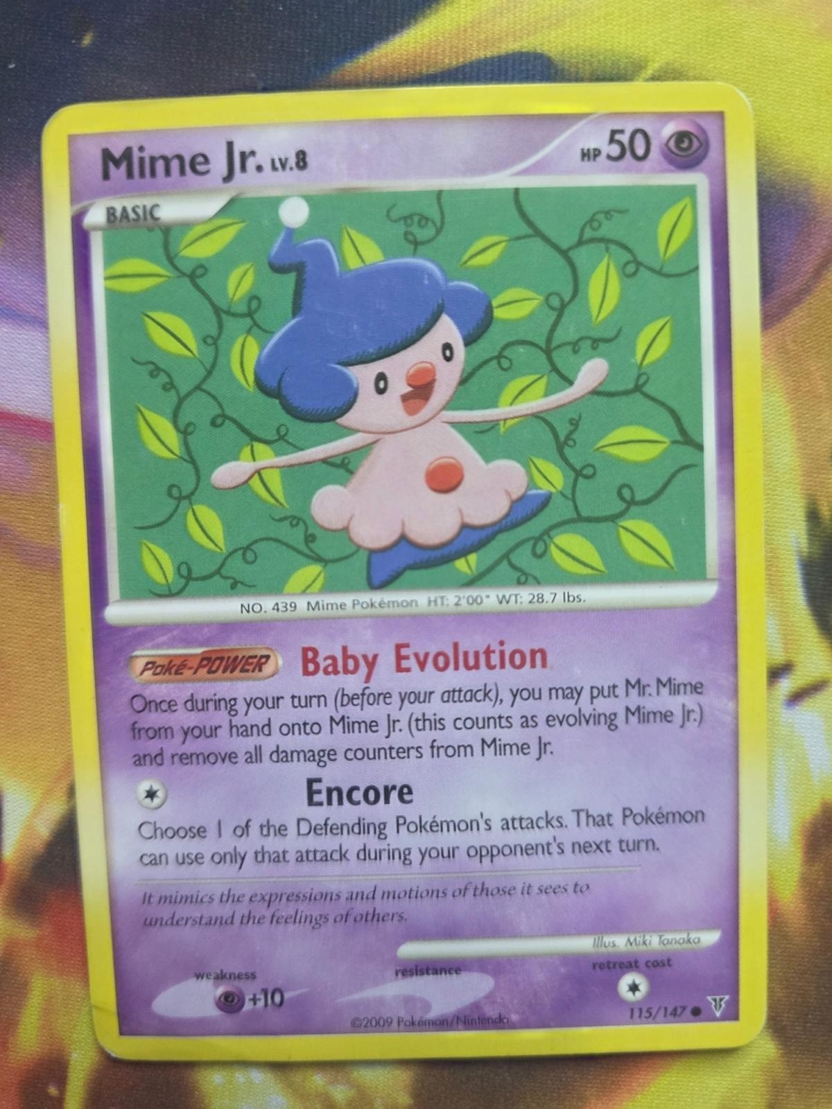 MIME JR. 115/147 Common Supreme Victors Pokemon Moderately Played
