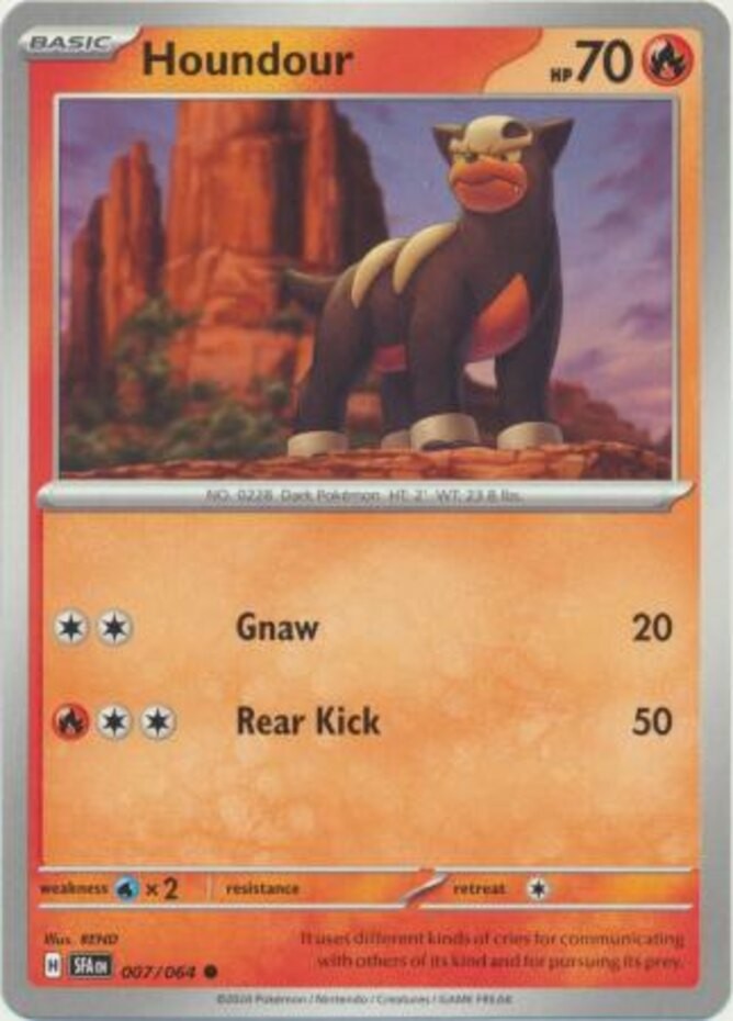Houndour – 007/064 – Common – Near Mint
