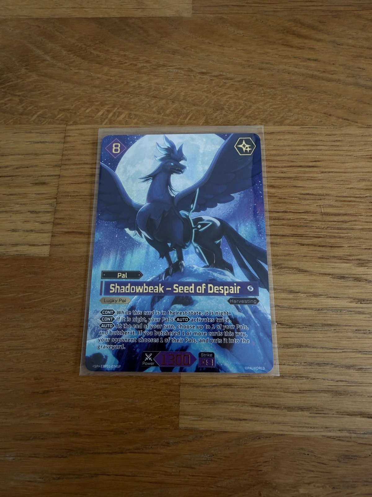Shadowbeak Seed of Despair EBP01-074SP Pal Card Lucky Pal Foil SP Palworld