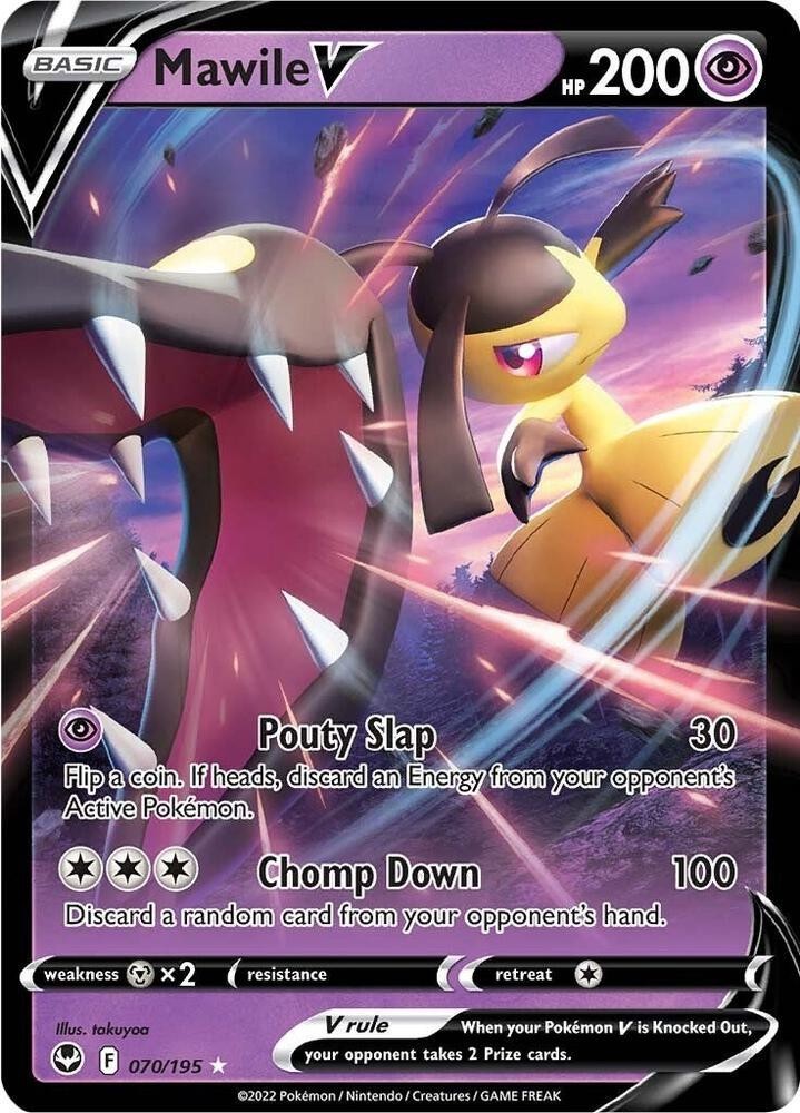 Pokemon Silver Tempest Ultra Rare Mawile V 070/195 – Near Mint (NM)
