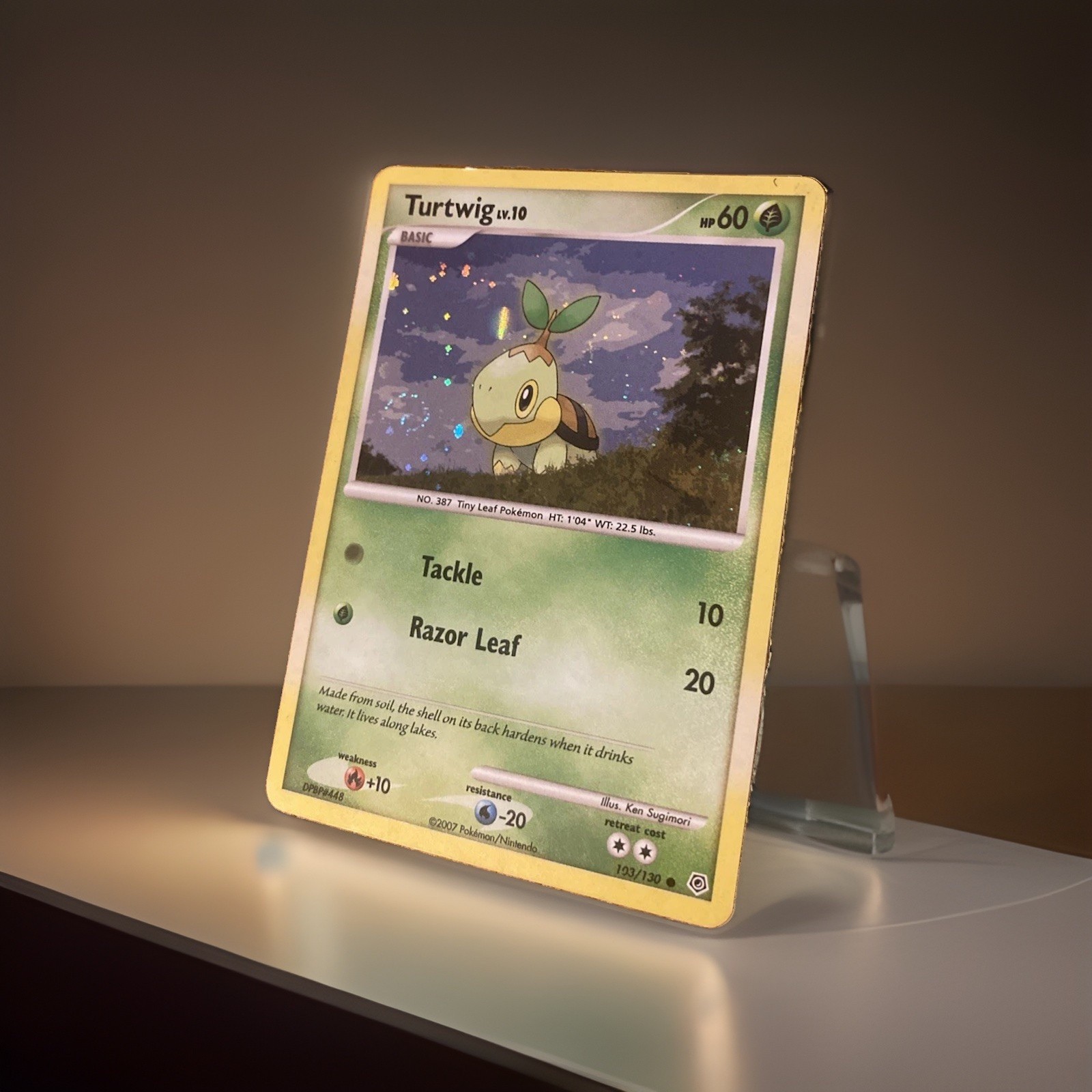 Pokemon Turtwig 103/130 Cosmos Holo Diamond & Pearl Promo Card NM