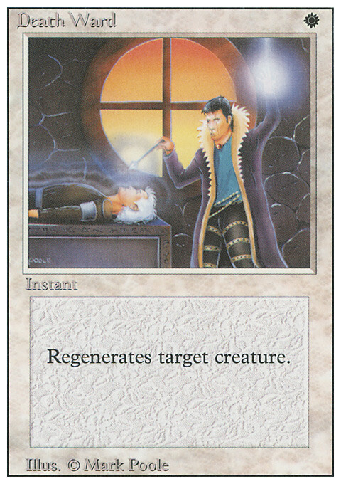 Magic the Gathering MTG Death Ward (16) Revised Edition LP
