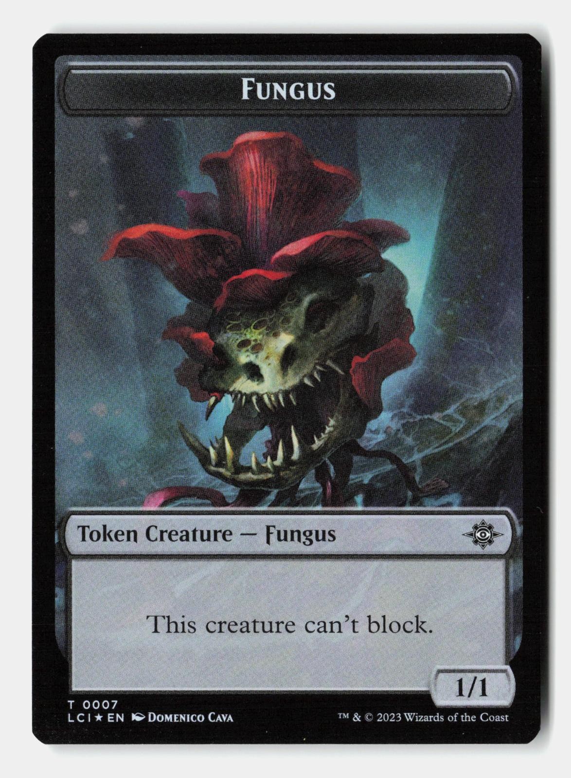Gnome / Fungus Double-Sided Token 16 / 7 The Lost Caverns of Ixalan MTG Foil NM