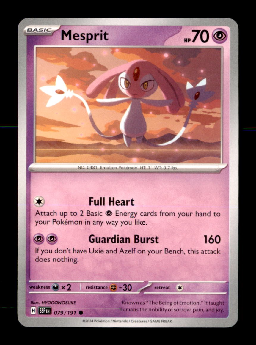 Mesprit 079/191 Common Surging Sparks Pokemon Near Mint