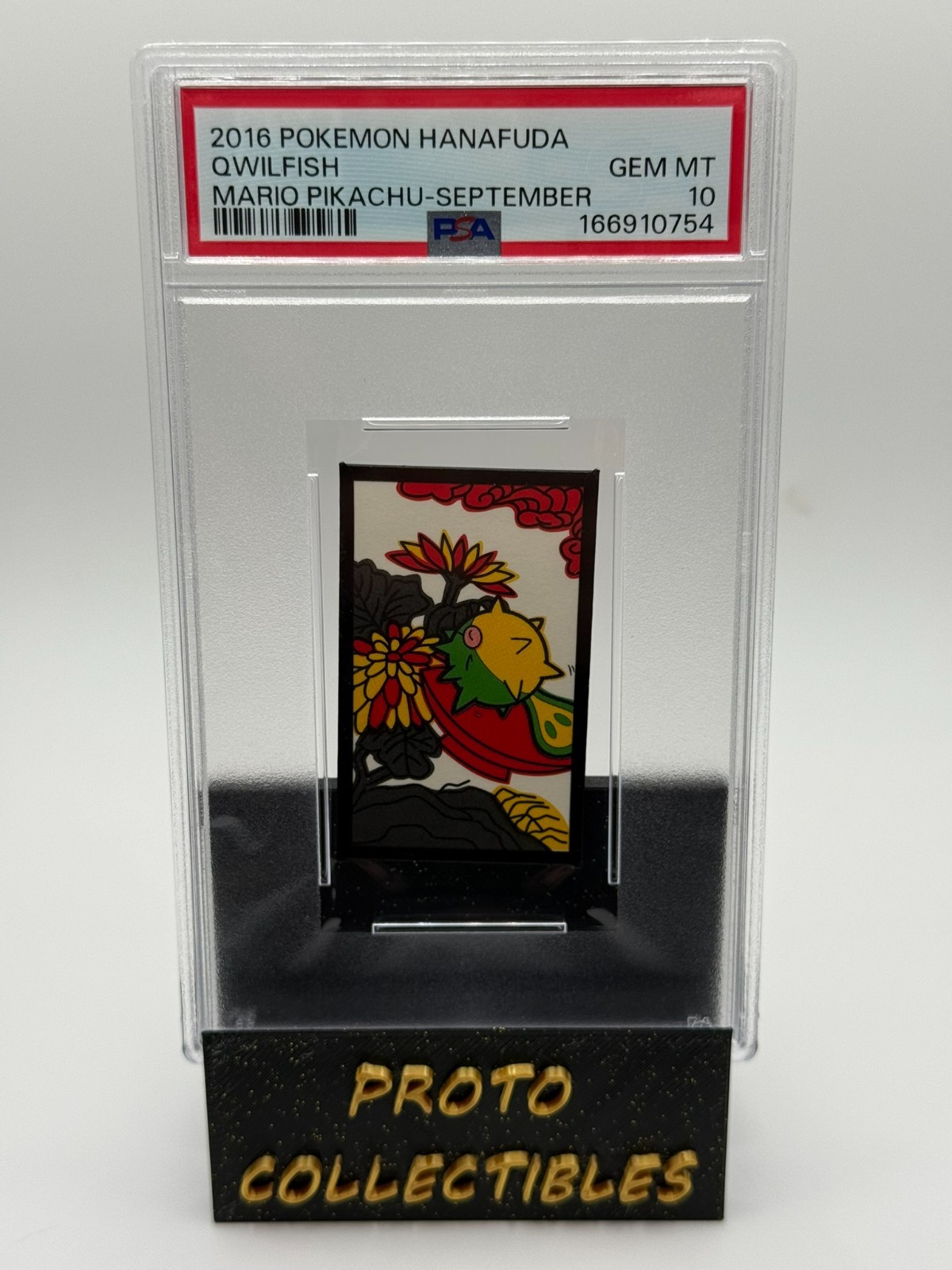 2016 Pokemon Hanafuda Qwilfish September PSA 10