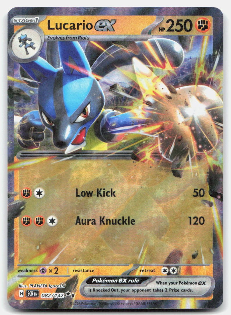 SV07: Stellar Crown Lucario ex 082/142 NM