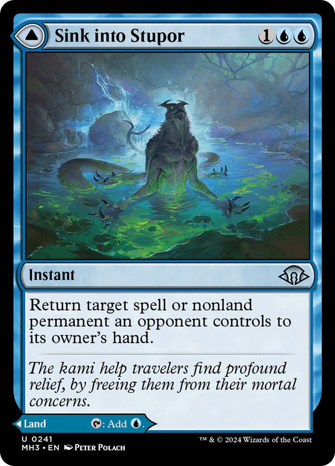 MTG Sink into Stupor // Soporific Springs – Modern Horizons 3 #241