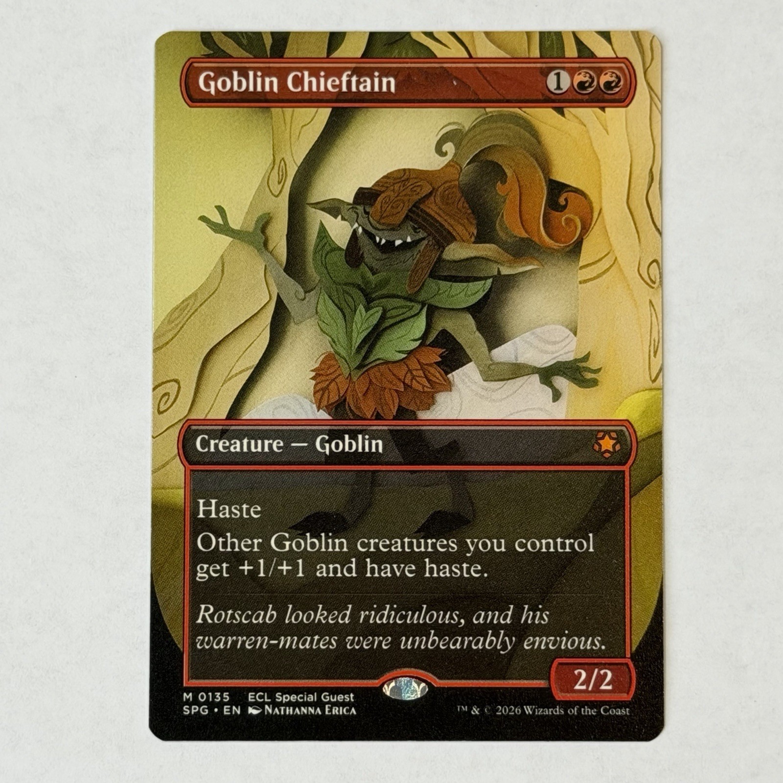 MTG Goblin Chieftain (135/165) Special Guests-SPG NM REGULAR BORDERLESS