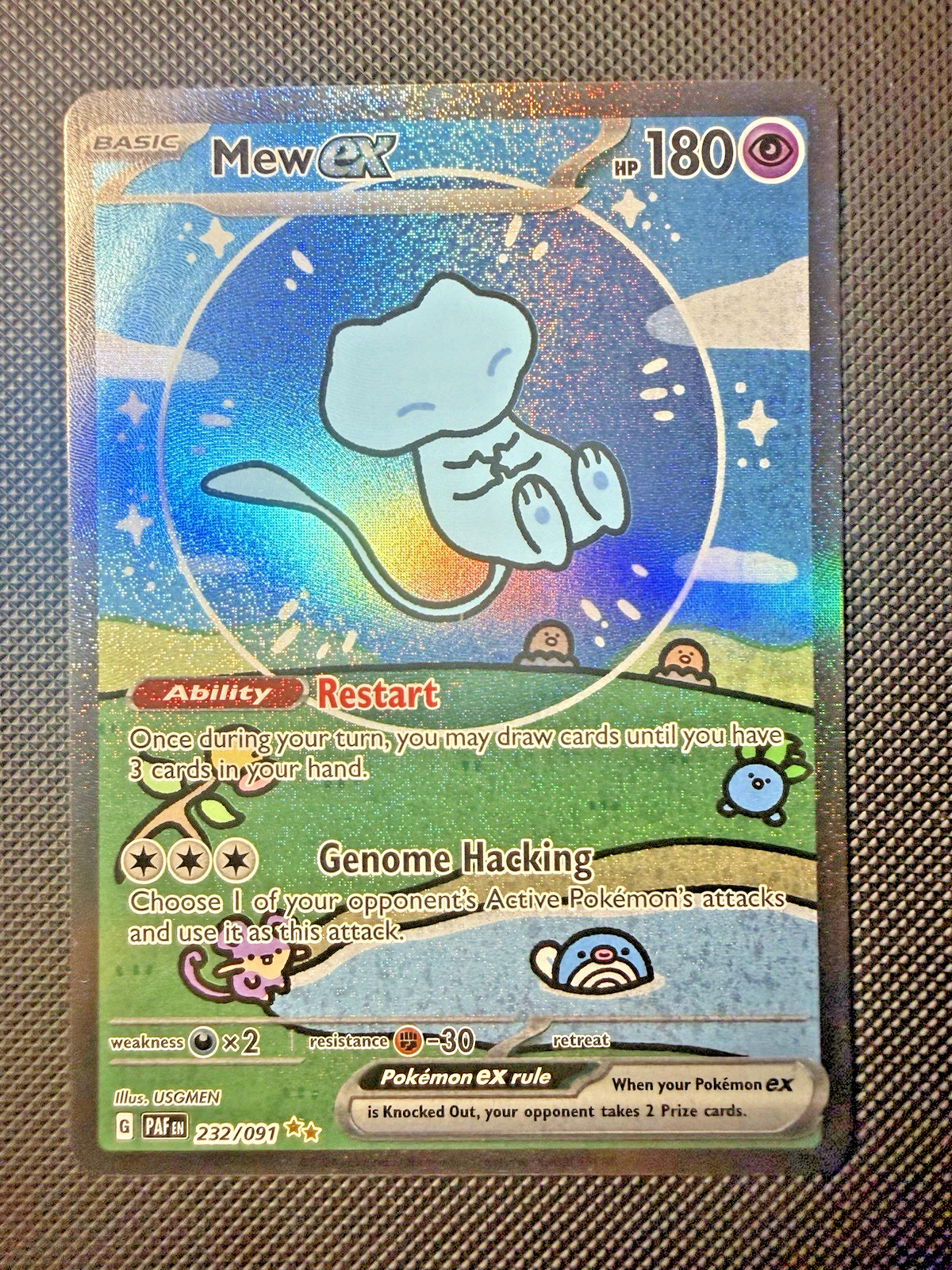 Mew ex 232/091 SV: Paldean Fates Holo
