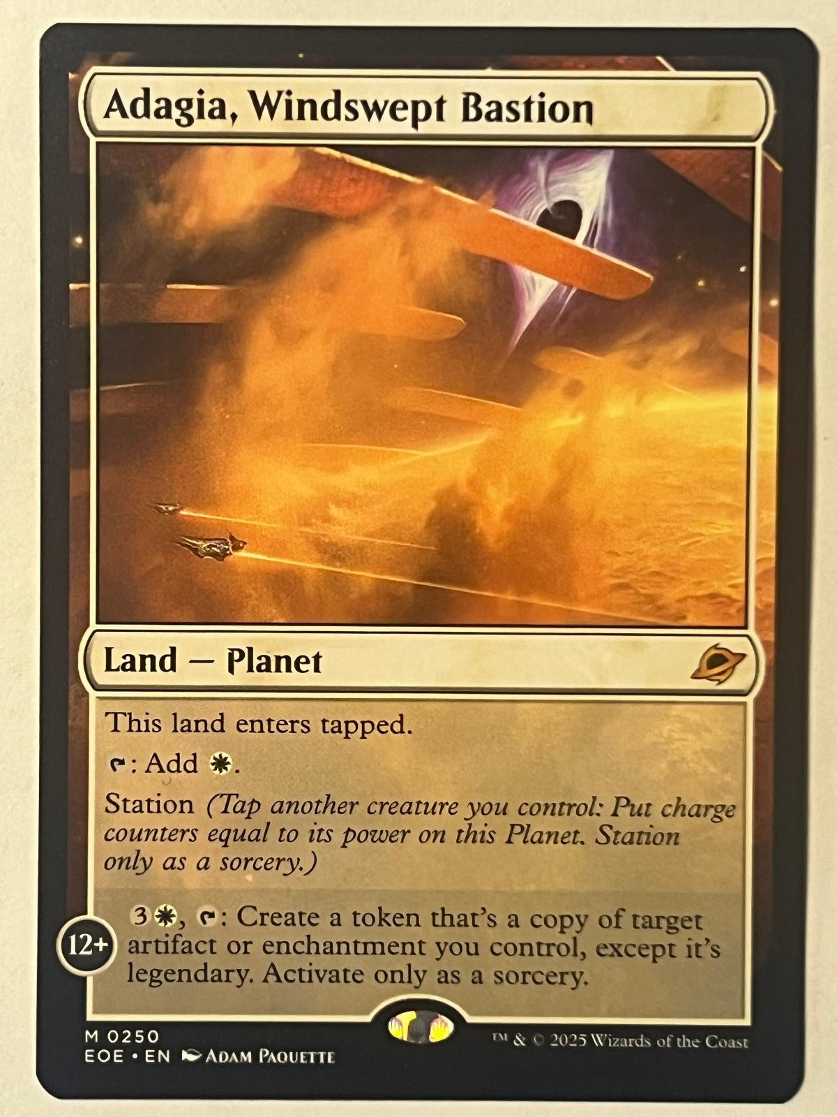 MTG ADAGIA, WINDSWEPT BASTION MYTHIC EDGE OF ETERNITIES 250 NM