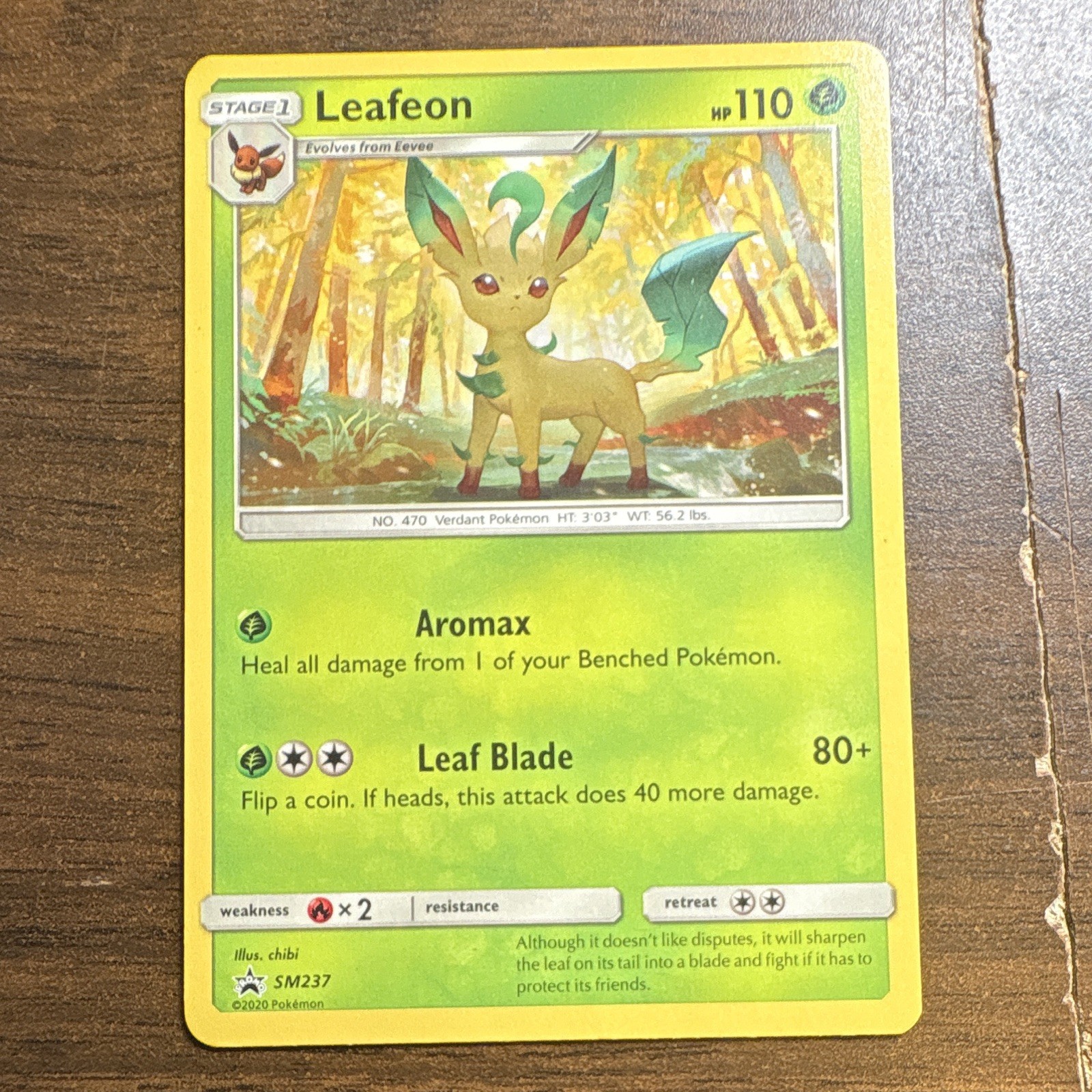 The Pokémon Company Leafeon SM237 SM English Promo Holo Stage 1 110 HP