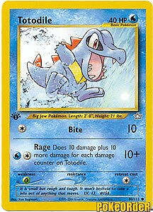 Pokemon Neo Genesis – Totodile Card 80/111 UNLIMITED EDITION