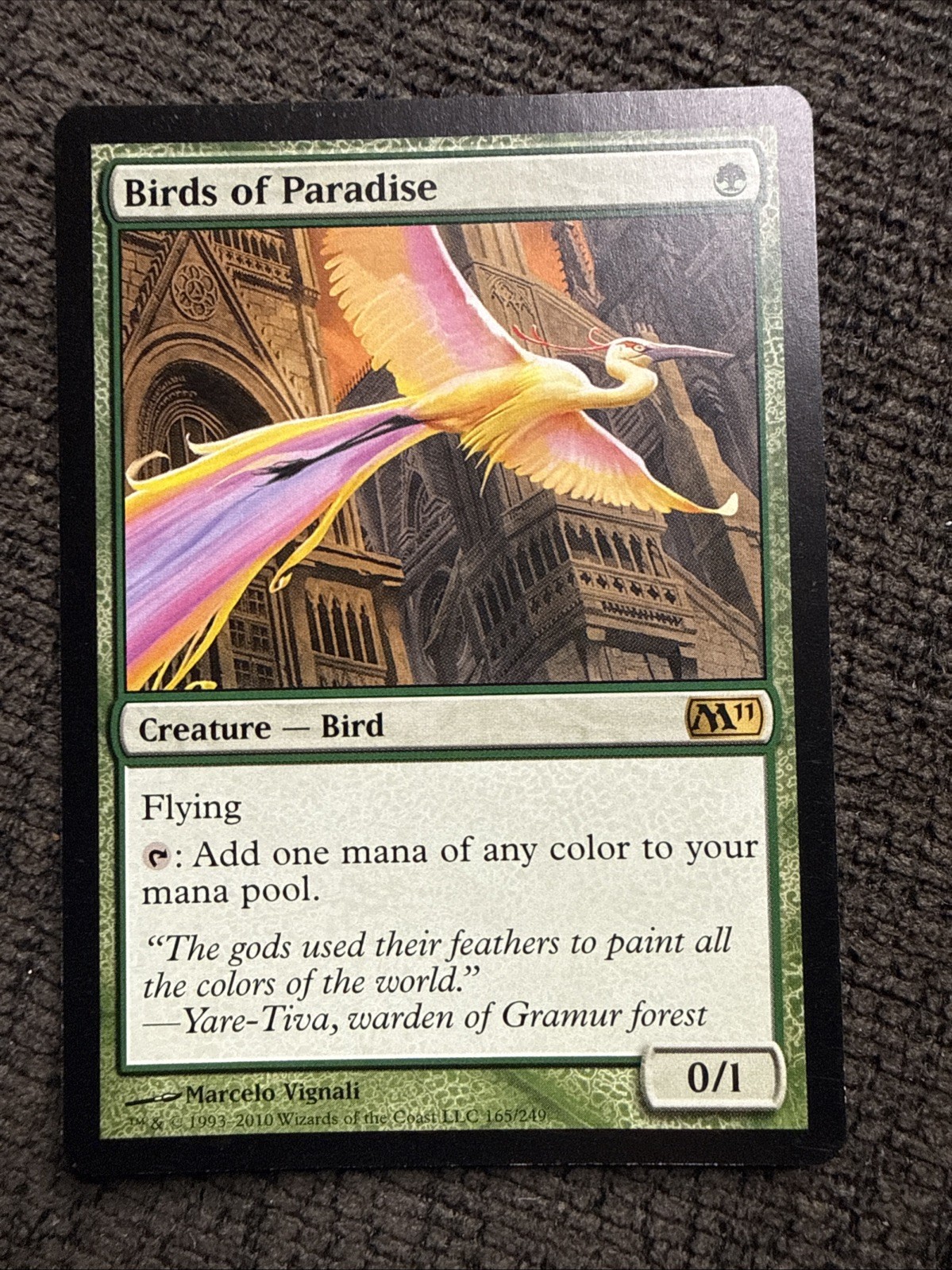 Wizards Birds of Paradise Core Set 2011 165/249 Creature Green Regular MTG