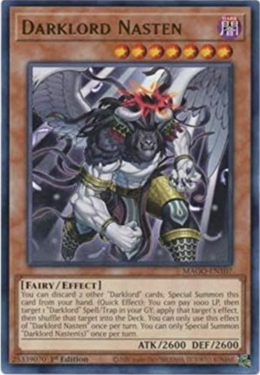 Yu-Gi-Oh! – Darklord Nasten – MAGO-EN107 – Gold Rare – 1st Ed – NM/M – NEW