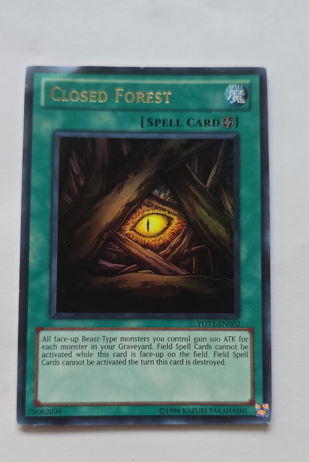 Yu-Gi-Oh! TCG Closed Forest YDT1-EN002 1996