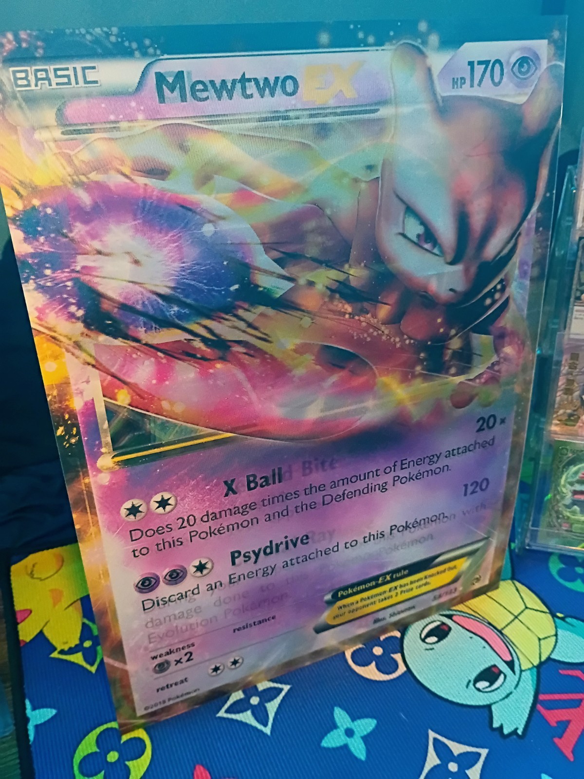 Glaceon EX & Mewtwo EX – 3D Lenticular Pokemon Poster (3-Way)
