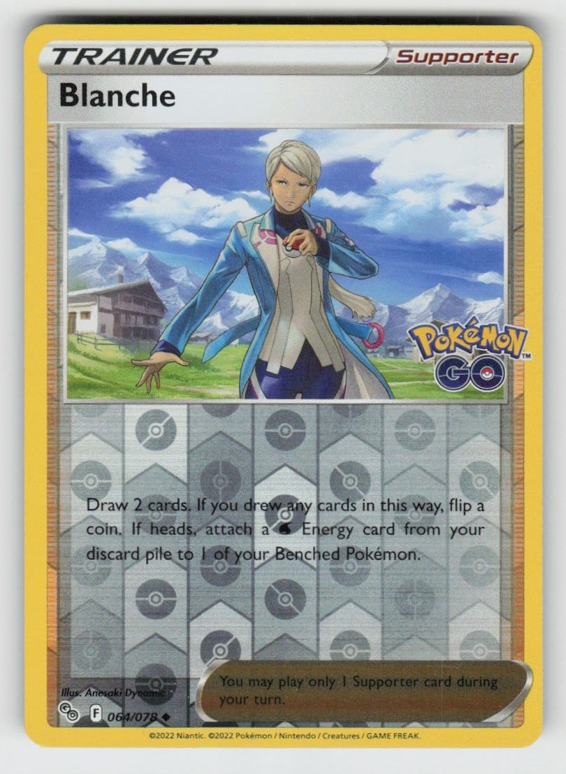Reverse Holo Blanche 064/078 Uncommon Pokemon GO NM