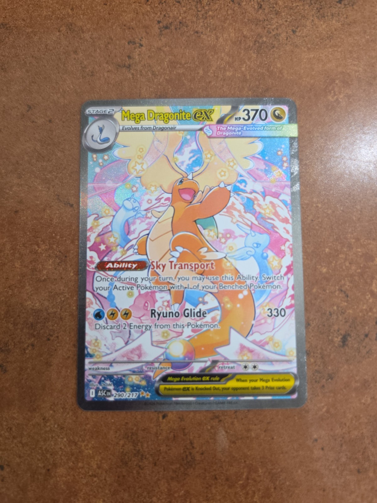 Pokemon TCG Ascended Heroes 290/217 Mega Dragonite ex SIR NM/MINT VERY CLEAN