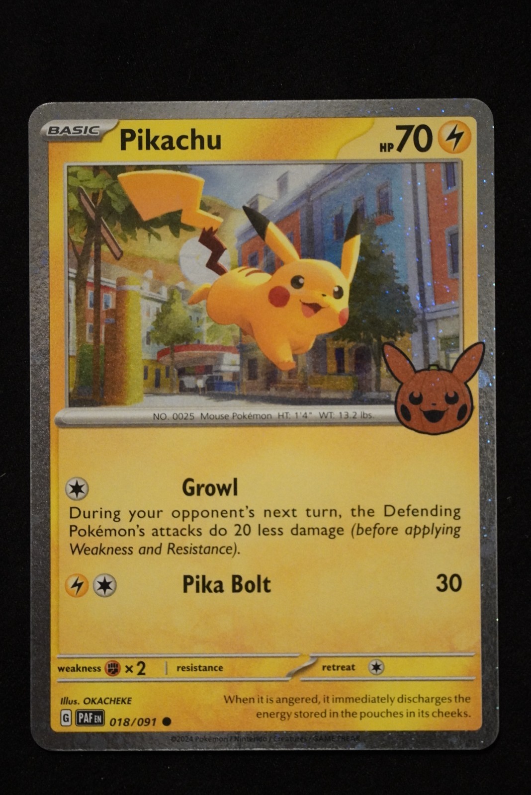 Pikachu – (Cosmos Holo) 018/091 Trick or Trade 2024 Holo NM