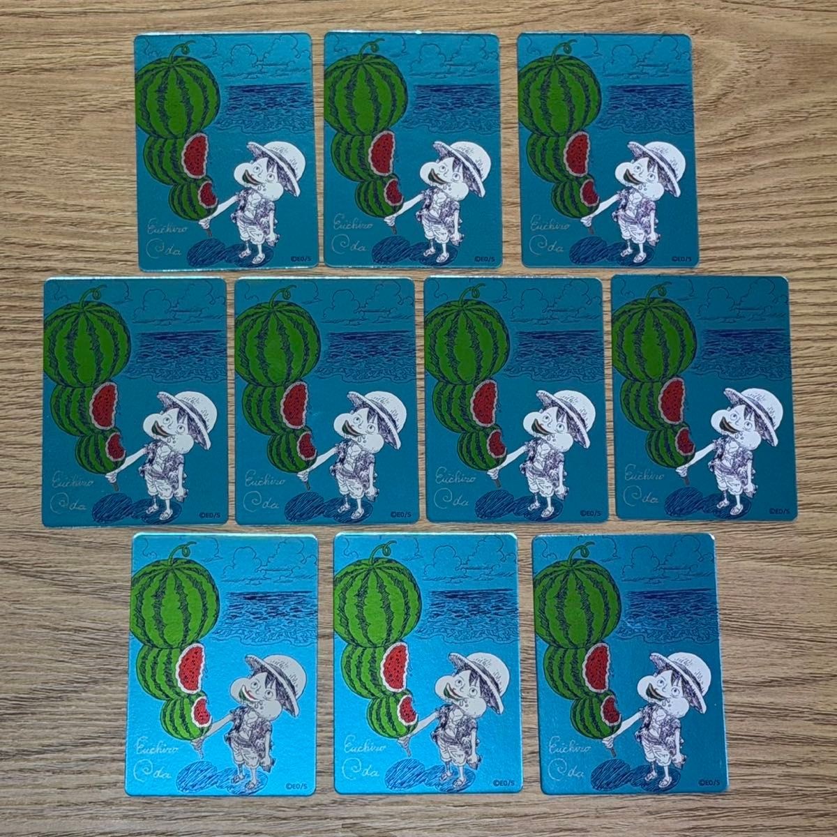 Set of 10 One Piece Luffy Natsucomi 2026 Meta-Kira Promo Card Japan Exclusive JP
