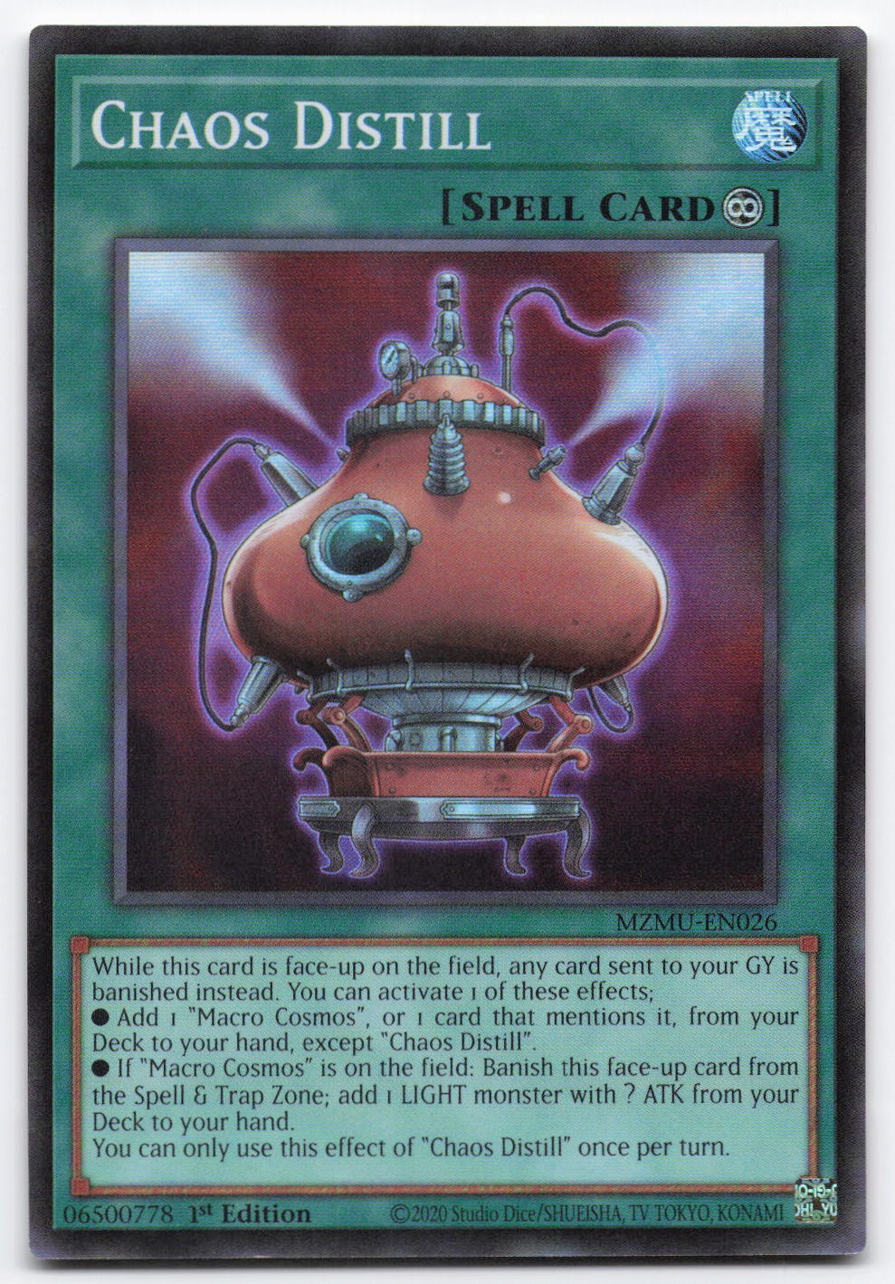 Chaos Distill MZMU-EN026 Super Rare Maze of Muertos Yu-Gi-Oh 1st Edition NM