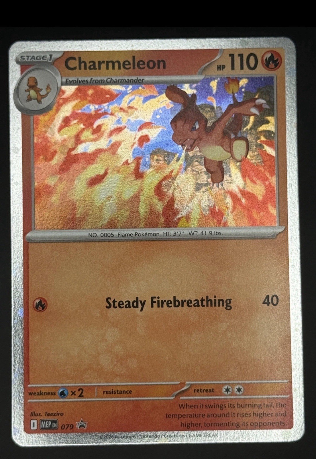 CHARMELEON (COSMOS HOLO) 079 HOLO PROMO ME: MEGA EVOLUTION POKEMON NM/M