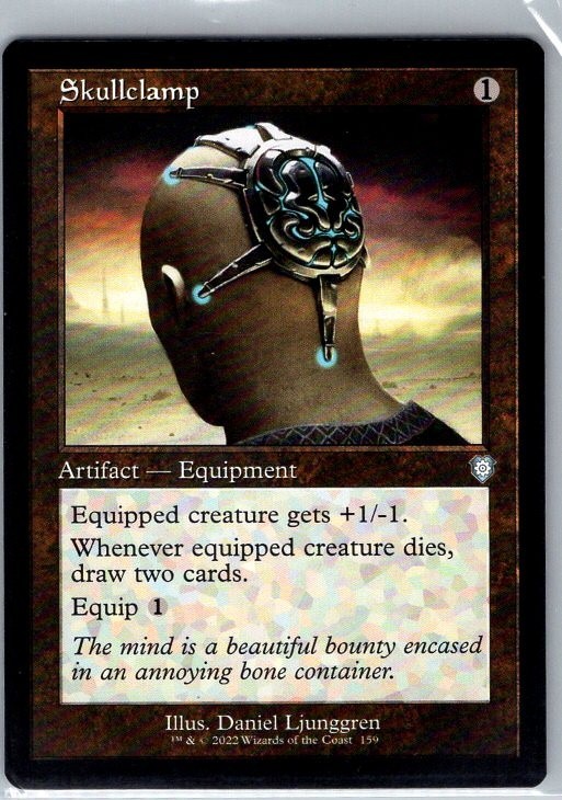 MTG – Skullclamp Retro Frame – BRO Commander – NM