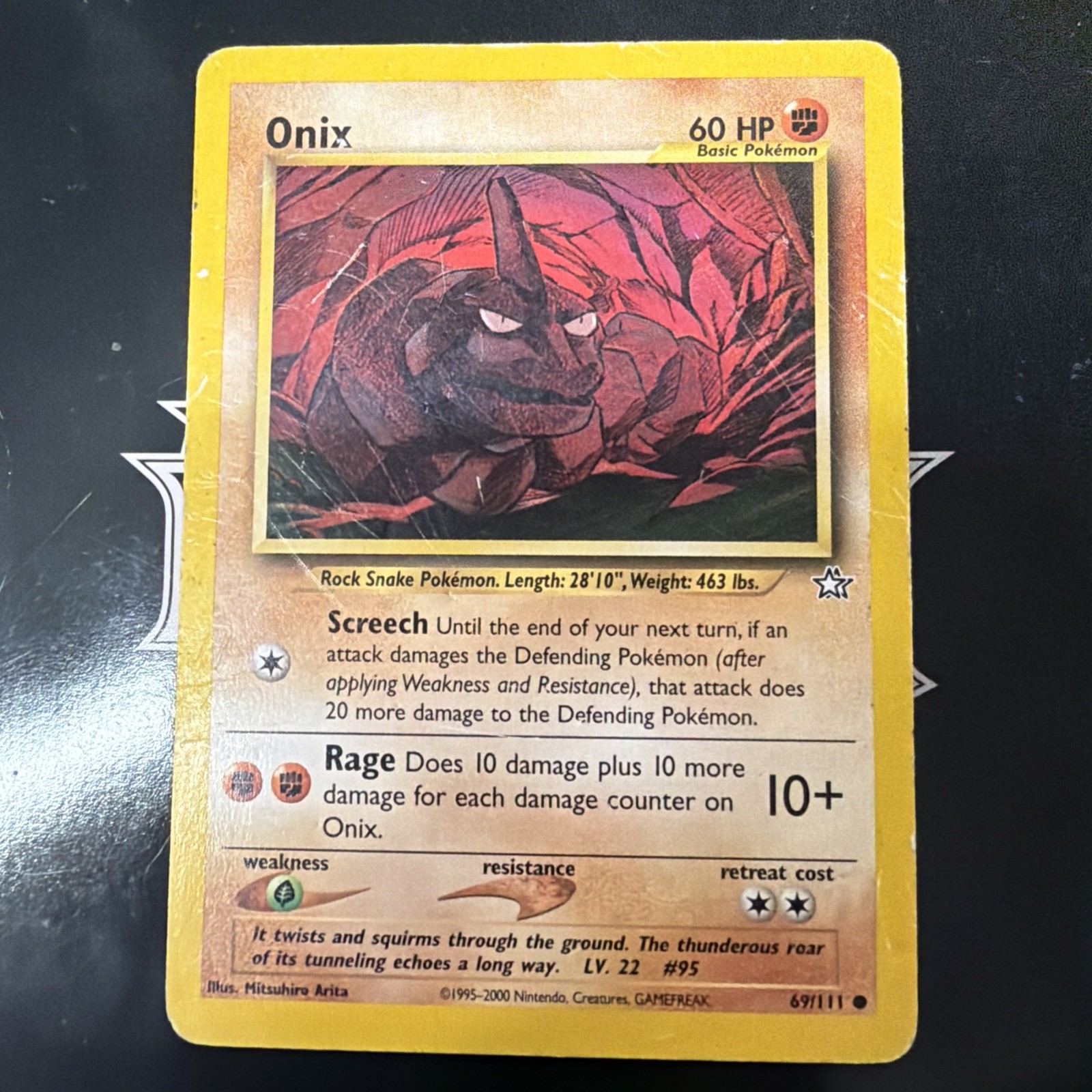 ONIX POKEMON NEO GENESIS 69/111 COMMON UNLIMITED