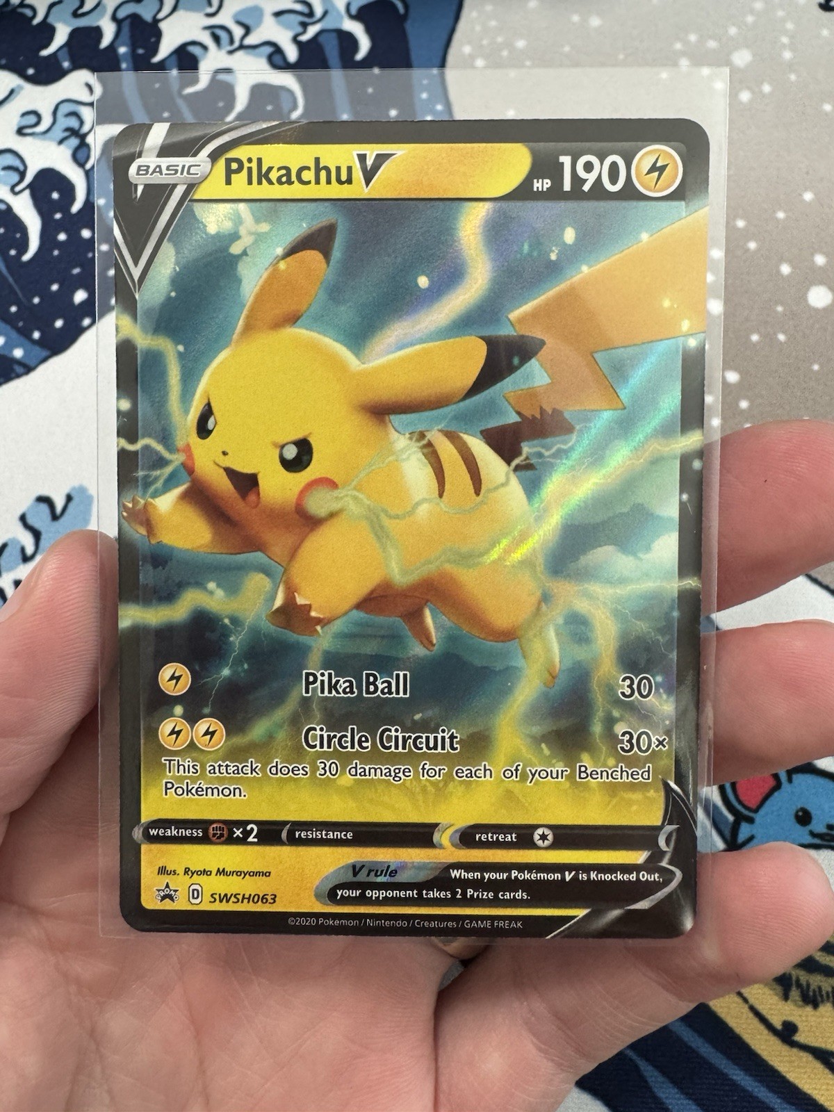 Pokémon TCG Pikachu V SWSH063 SWSH Promo Cards Holo English HP190
