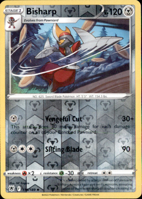 Bisharp Reverse Holo Uncommon SWSH10: Astral Radiance 116/189 NM NC Empire 2022