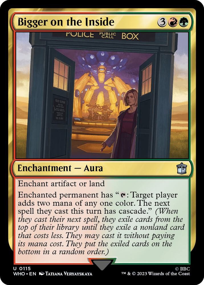 1x Bigger on the Inside – Universes Beyond: Doctor Who – NM – MTG