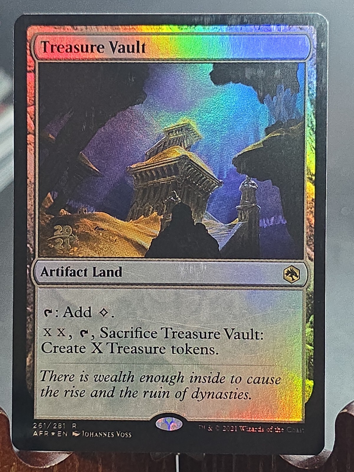 Treasure Vault Prerelease Cards MTG Foil Heavily Played