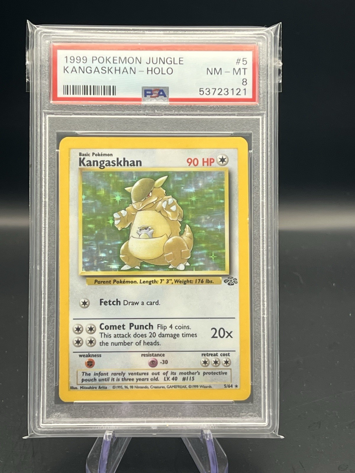 1999 Pokémon TCG Kangaskhan Jungle Holo #5