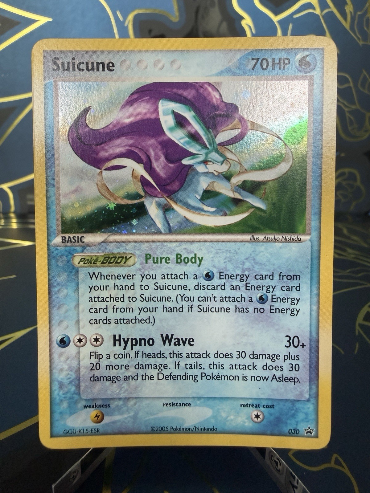 Suicune – (EX Collector’s Carry Tin) 030 PR Nintendo Promos Holo *SWIRL* LP