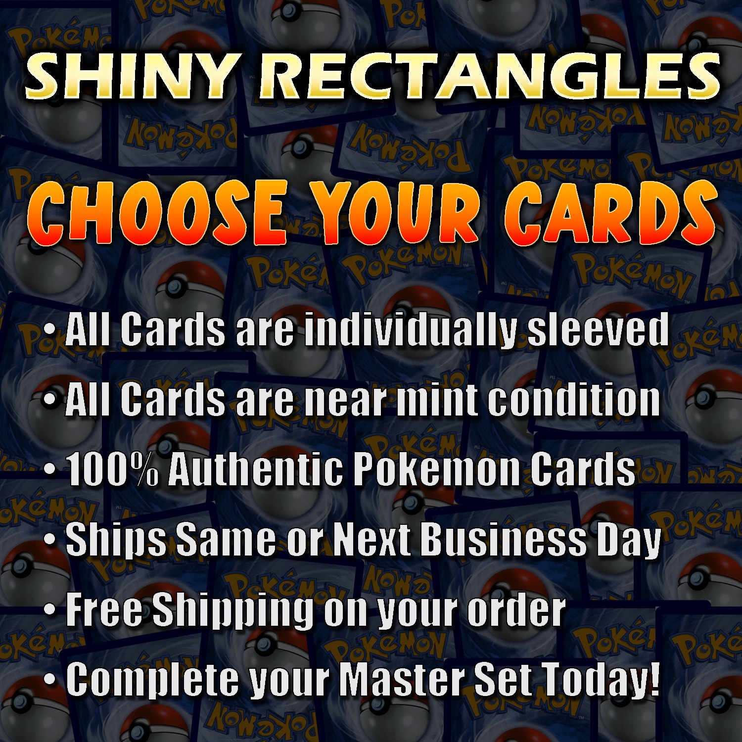 White Flare Pokemon Cards Reverse Holo Rare EX Master Set Singles You Pick