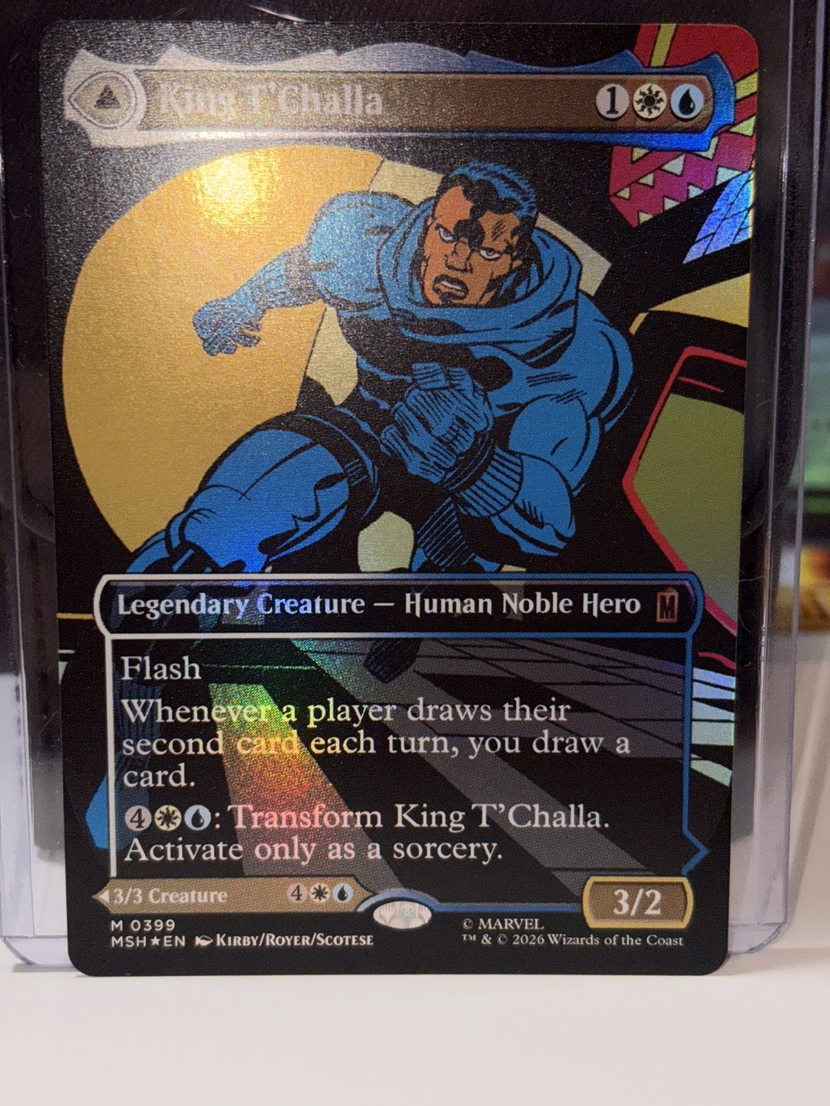 MTG – King T’Challa (Borderless) (FOIL) #399 Marvel Super Heroes (MSH) – MINT