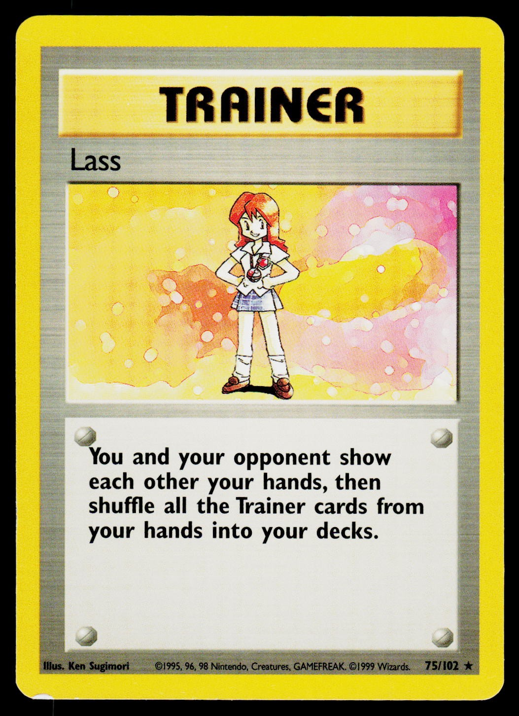 Pokemon Lass Base Set 075/102 NM