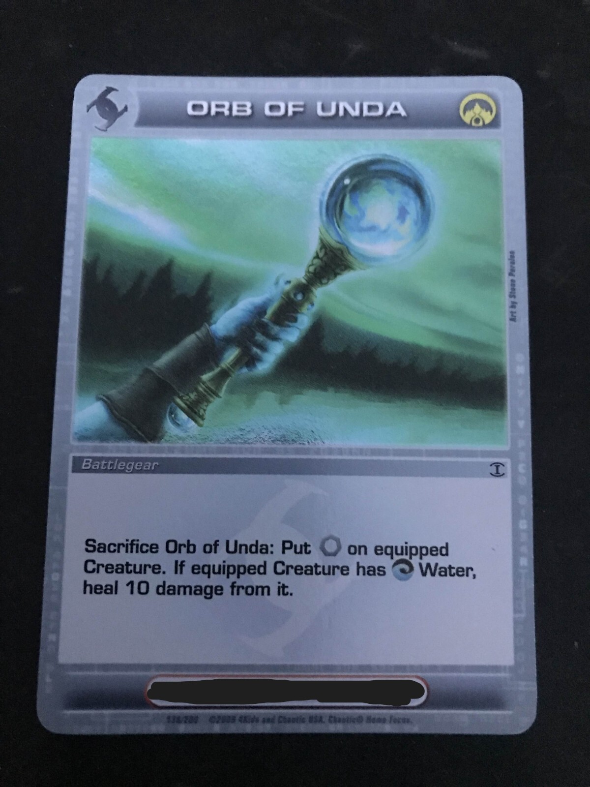 Chaotic TCG – Orb of Unda Rare Holo Foil – Alliances Unraveled 138/200 – LP