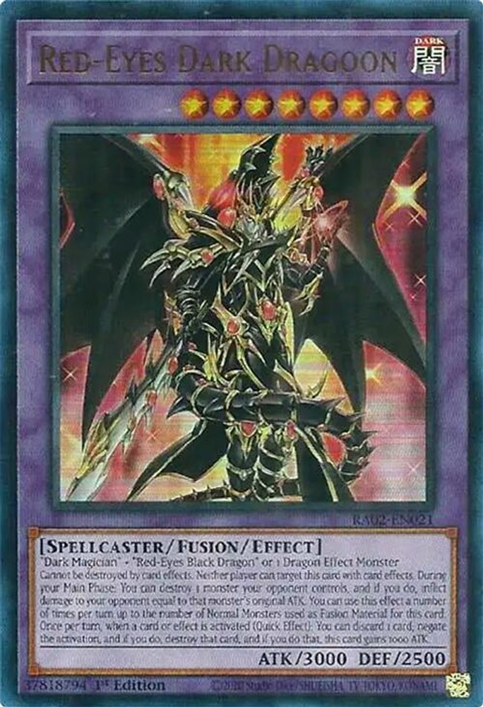 Red-Eyes Dark Dragoon (UR) 1st Edition [RA02 – RA02-EN021] NM YuGiOh