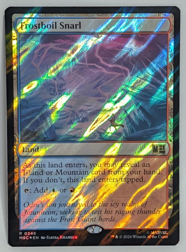Frostboil Snarl 246 ◆SURGE FOIL◆ MSC Commander: Marvel Super Heroes Magic MTG NM