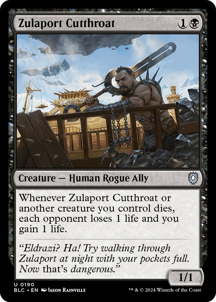Zulaport Cutthroat – 190 – NM – Commander: Bloomburrow – MTG