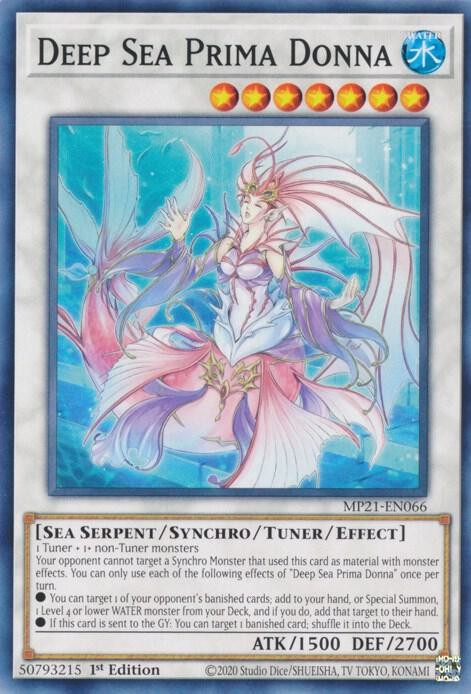 Deep Sea Prima Donna MP21-EN066 2021 Tin of Ancient Battles Yu-Gi-Oh 1st Ed NM/M