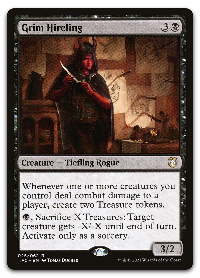 Grim Hireling #25 (NM) Forgotten Realms AFC Magic MTG