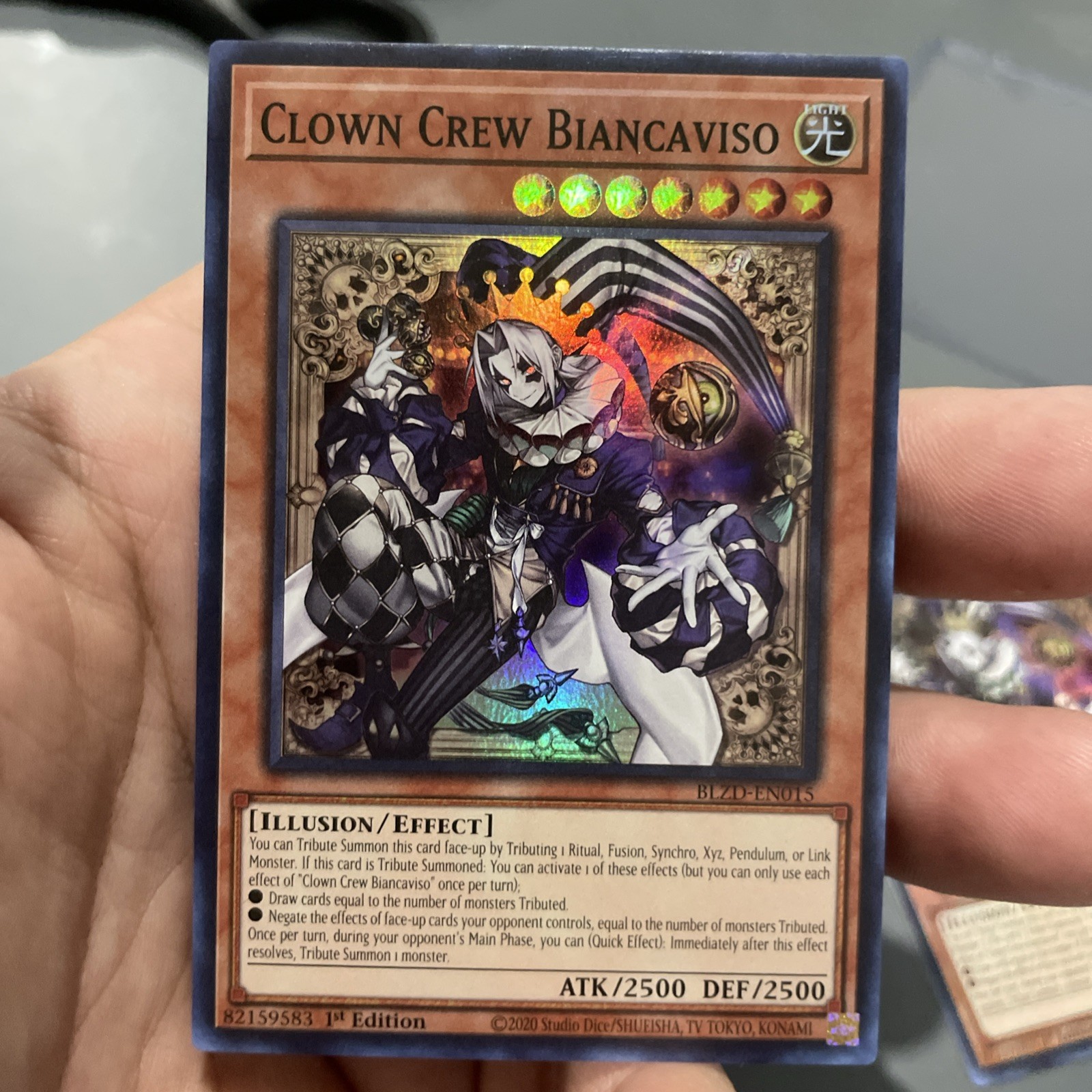 Clown Crew Biancaviso BLZD-EN015 SUPER RARE 1st Edition NM! +Bonus FREE SHIPPING