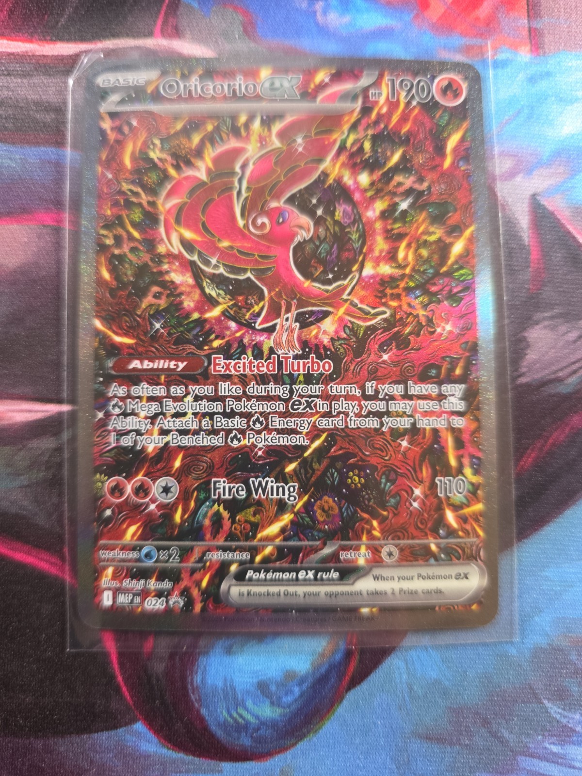 Oricorio ex 024 Me: Mega Evolution Promo Holo