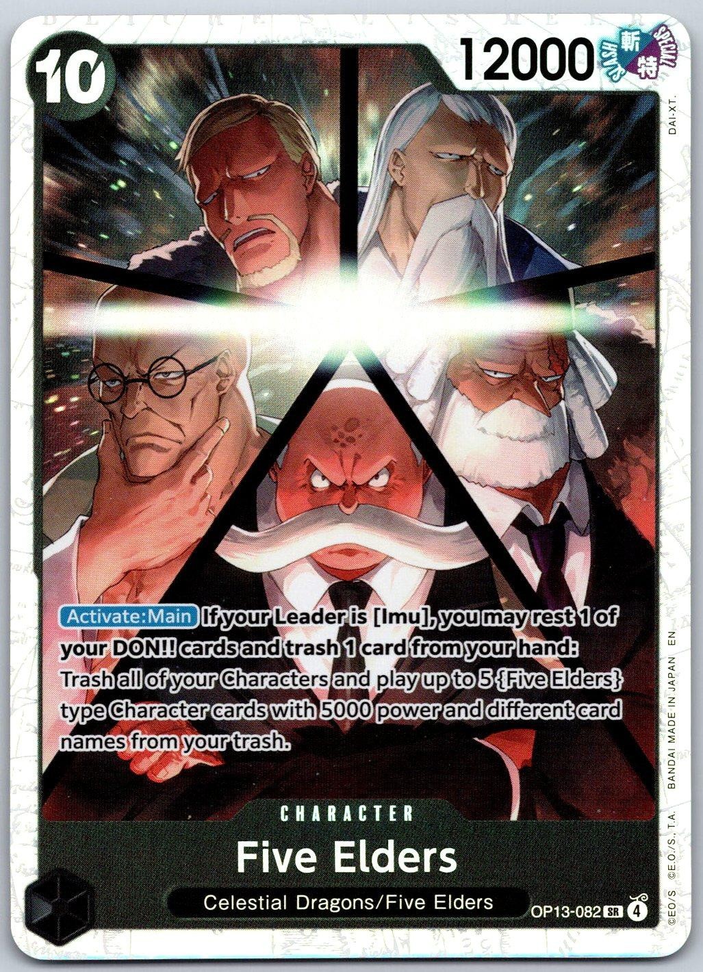 FIVE ELDERS OP13-082 CARRYING ON HIS WILL ONE PIECE NM